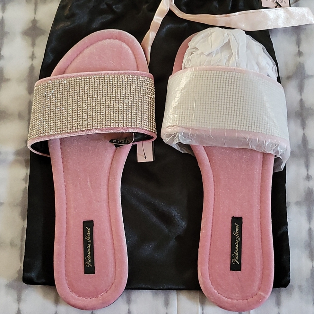 Rhinestone slippers